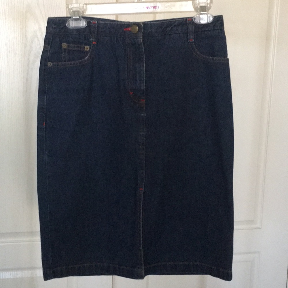 BCBG jean skirt